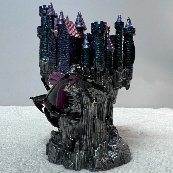 B&BW Disney Villains Maleficent Black & Purple Dragon Castle Candle Holder - Picture 4 of 12
